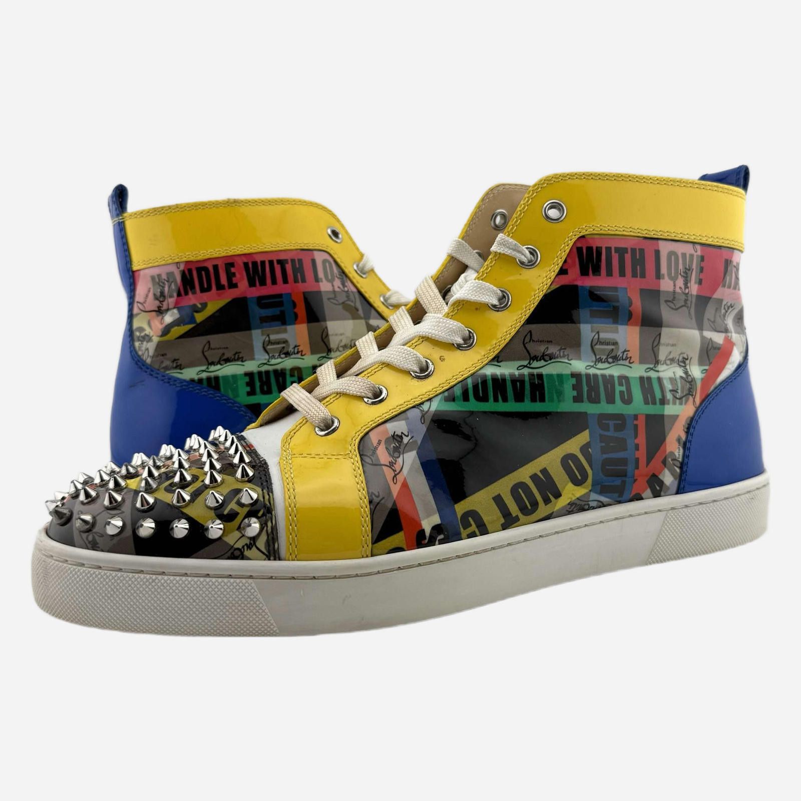 Christian Louboutin Christian Louboutin Spikes Multi Pattern 43.5EU Used No Box Size US 10.5 / EU 43-44 - 1 Thumbnail