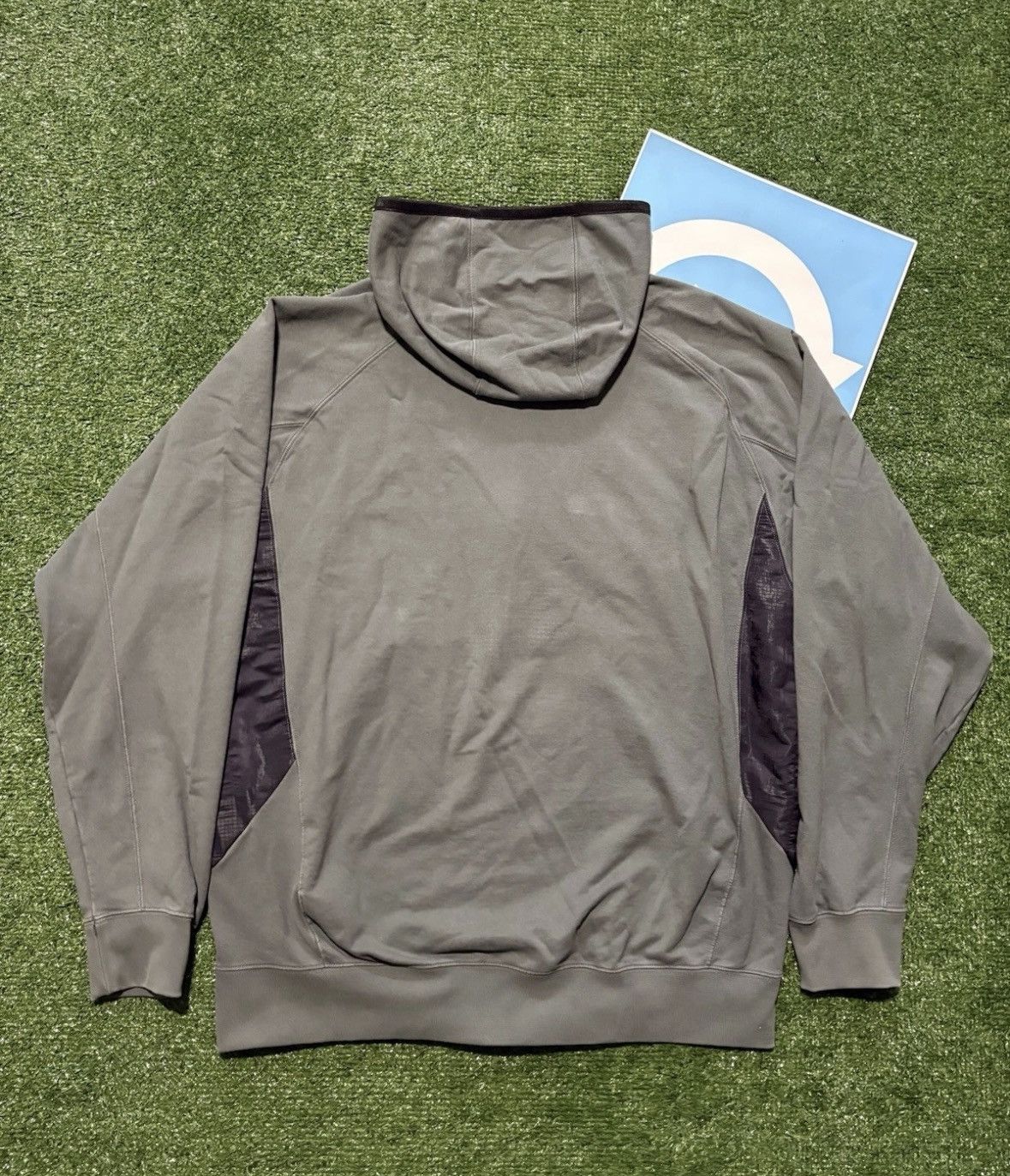 Y-3 X ADIDAS STRETCH TERRY ZIP HOODIE LARGE