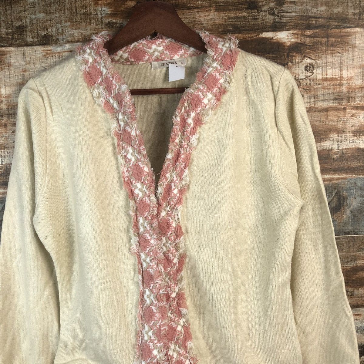 Homespun Knitwear × Japanese Brand DL Givors Pink Cardigan Knitwear #C682 Size M / US 6-8 / IT 42-44 - 5 Thumbnail