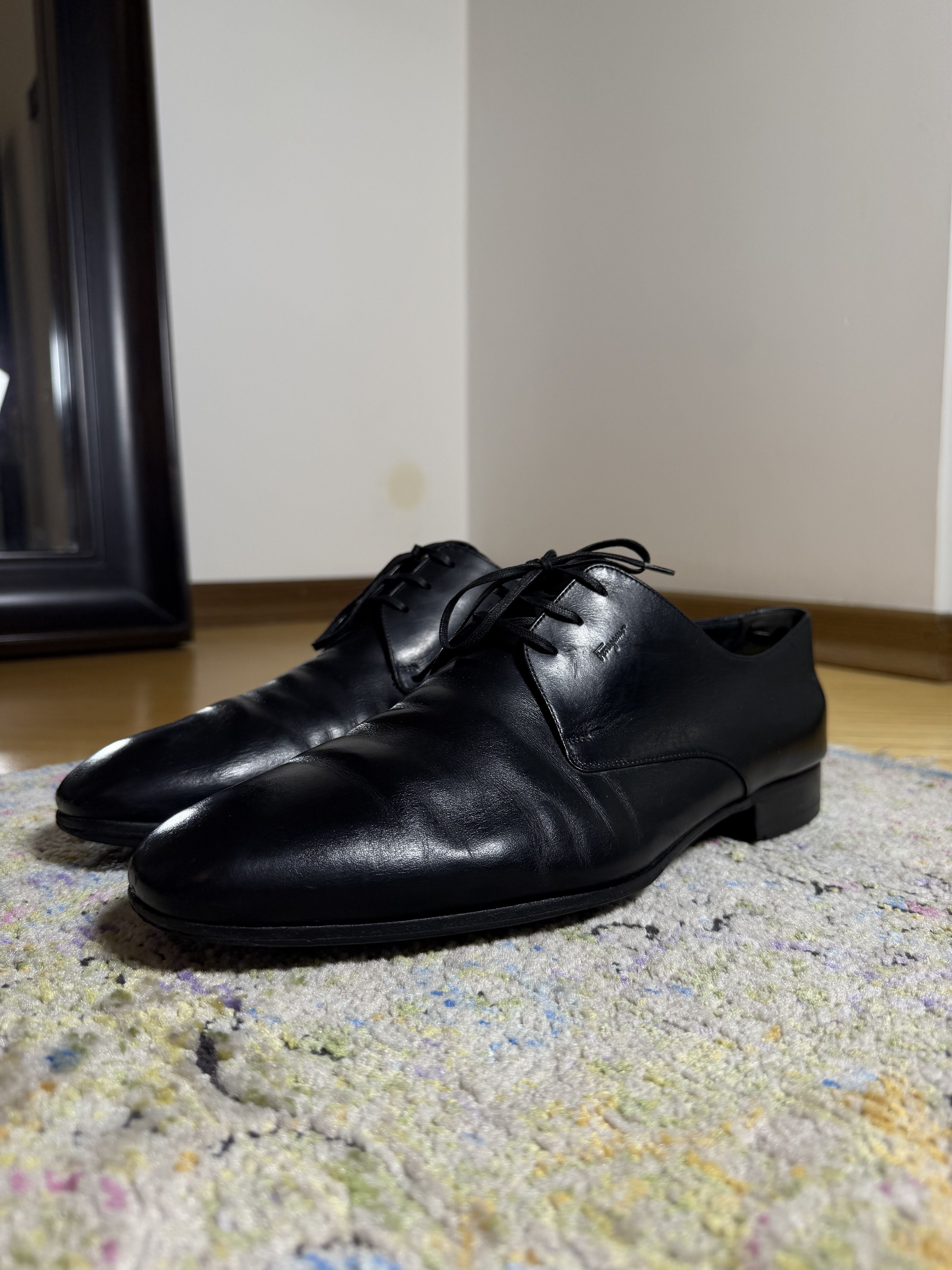 Salvatore Ferragamo Salvatore Ferragamo Tramezza Derby Black Shoes Size US 10.5 / EU 43-44 - 1 Thumbnail