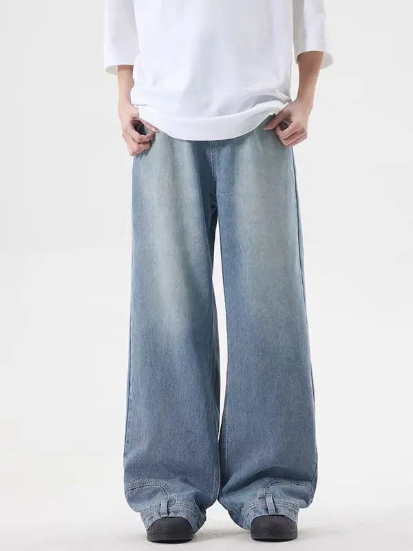 Japanese Brand VIBE Washed vintage reverse-wear design inverted jeans Size US 30 / EU 46 - 4 Thumbnail