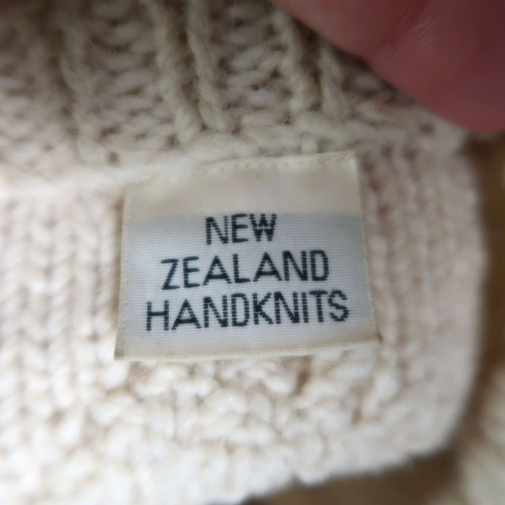 Vintage VINTAGE New Zealand Handknits Fisherman Sweater L Cream Wool Cable Knit Women Size L / US 10 / IT 46 - 5 Thumbnail