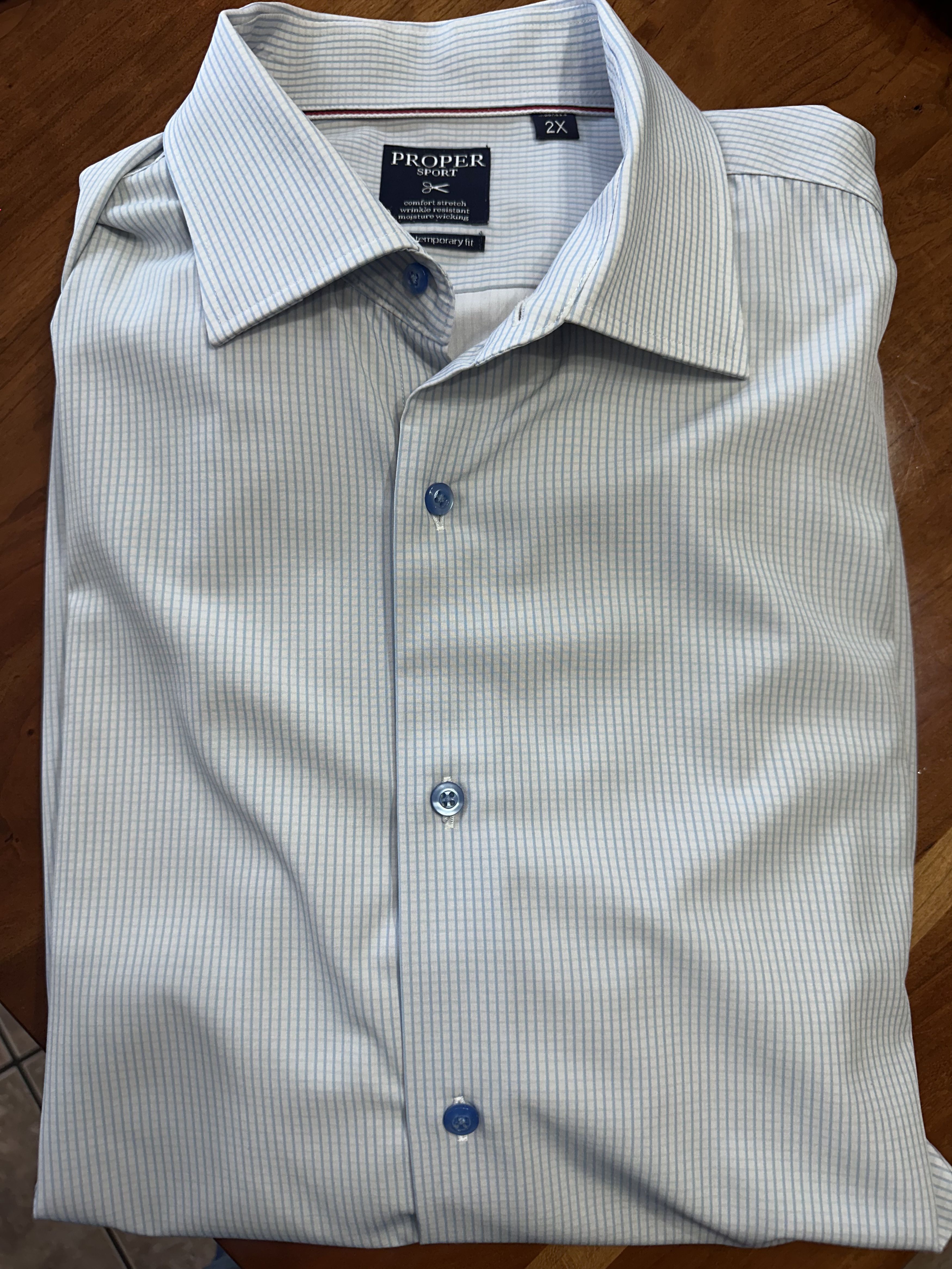 Other Proper Brand Dress Shirt Size US XXL / EU 58 / 5 - 2 Thumbnail