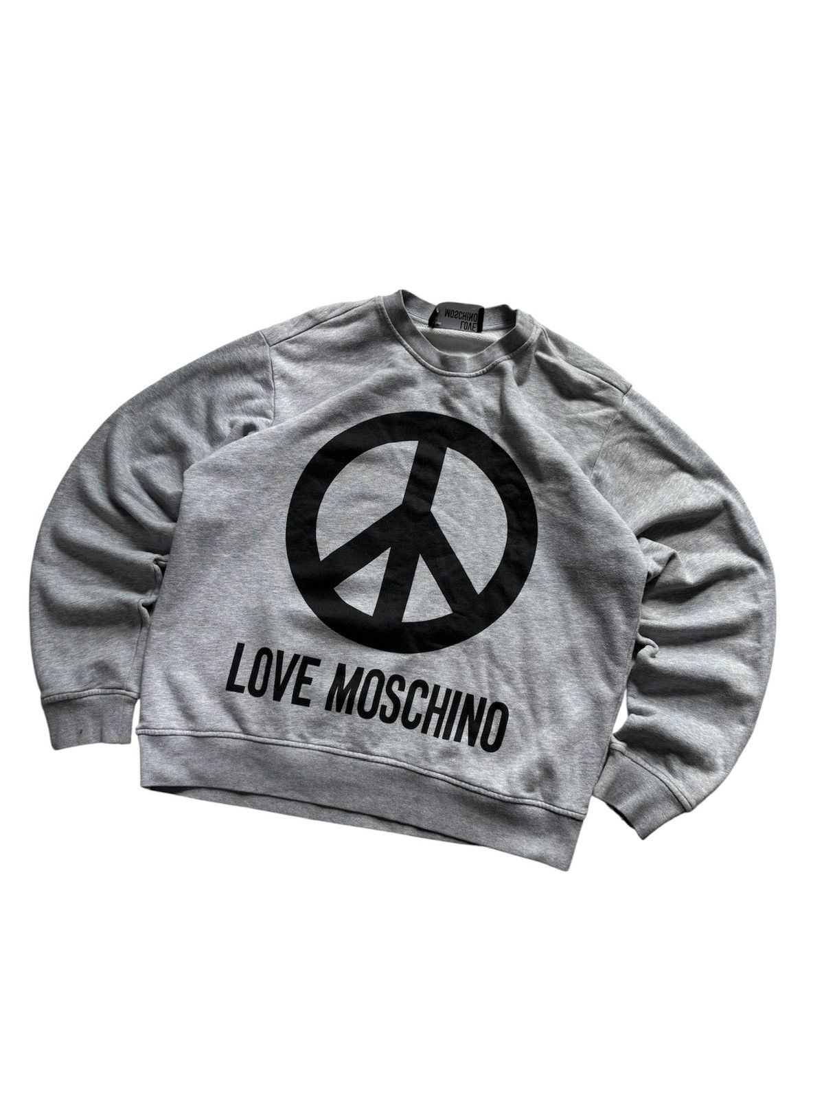 Moschino Moschino Sweatshirt Baggy Big Logo Hipster Designer Size US M / EU 48-50 / 2 - 1 Thumbnail