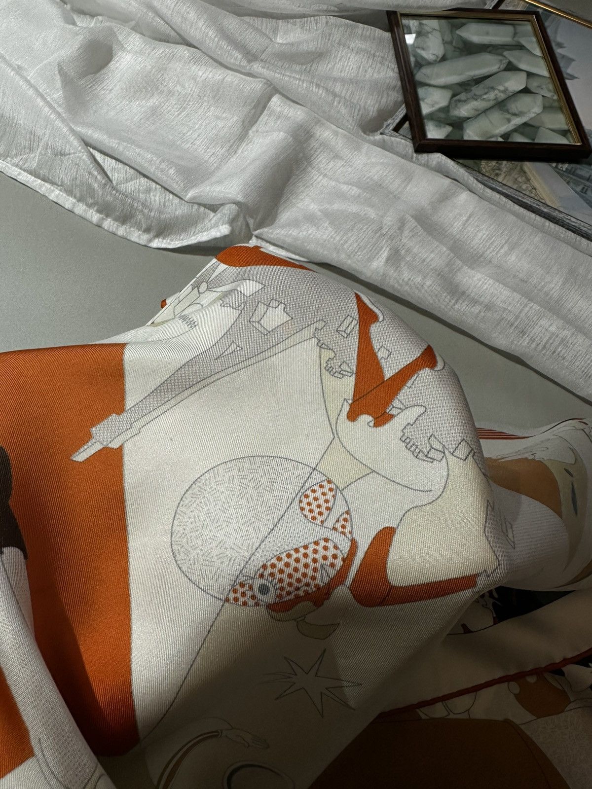 Hermes Authentic HERMES ScarfCarre 90 CA DECOIFFE 100% Silk Japan Size ONE SIZE - 15 Thumbnail