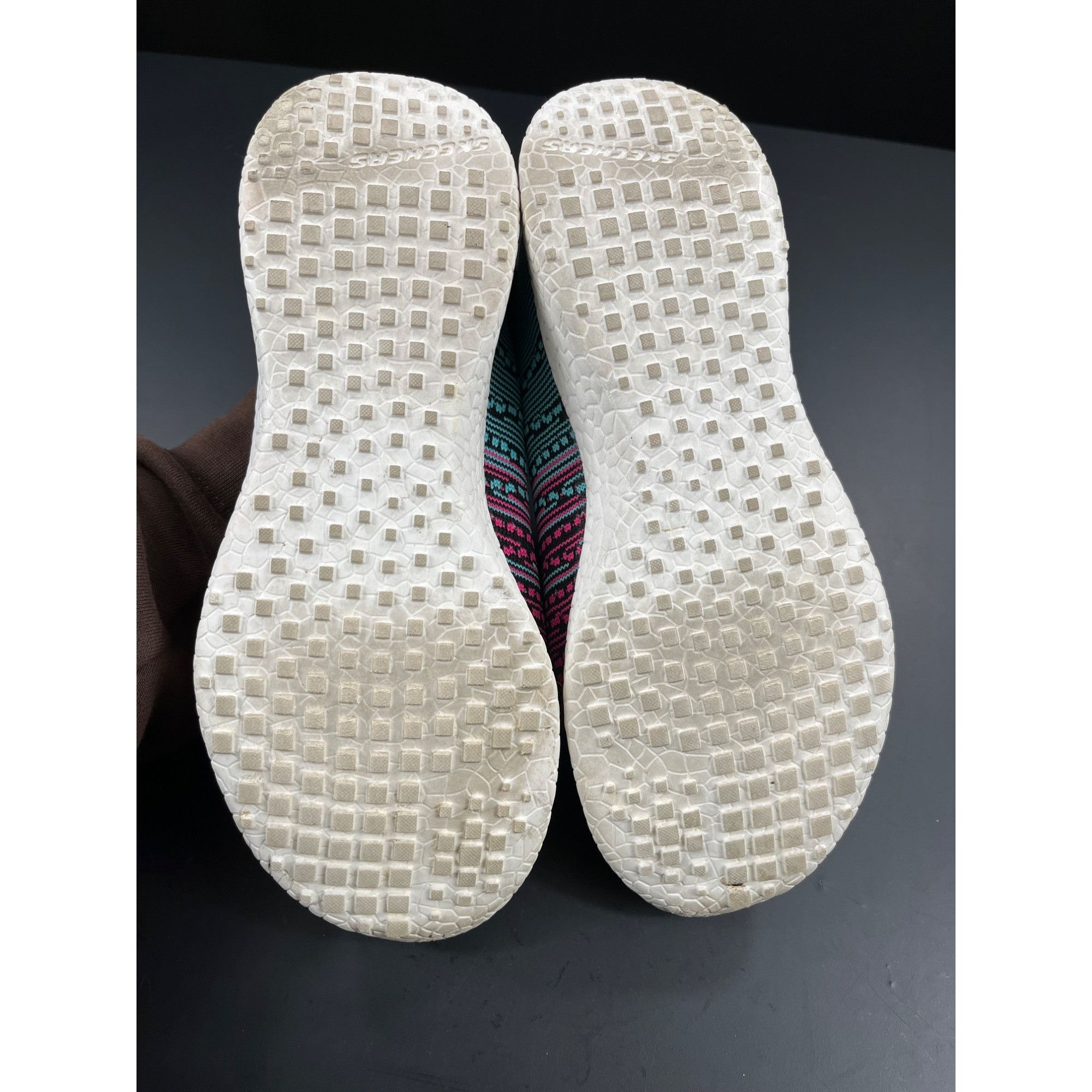 SKECHERS Skechers SKU 7840 Womens Knit Sneakers Pink Teal Low Top Sho Size US 7.5 / IT 37.5 - 9 Thumbnail