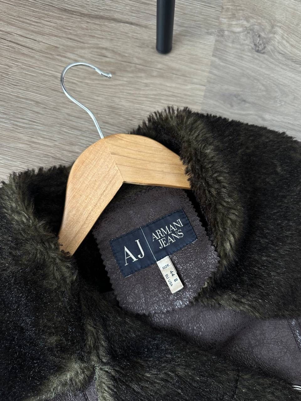 Armani × Vintage Vintage Armani Jeans Faux Fur Womesn Jacket Size L / US 10 / IT 46 - 10 Thumbnail