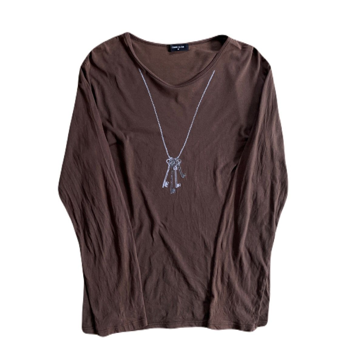 If Six Was Nine 2000s Japanese archive Vkei Key Necklace Long Sleeve Tee Size US S / EU 44-46 / 1 - 2 Thumbnail