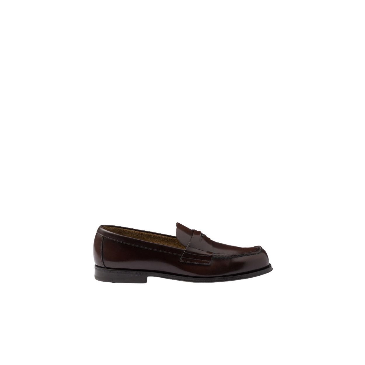Prada PRADA Chocolate $1220 Sienna Brushed Leather Loafers New & A Size US 9 / EU 42 - 2 Thumbnail