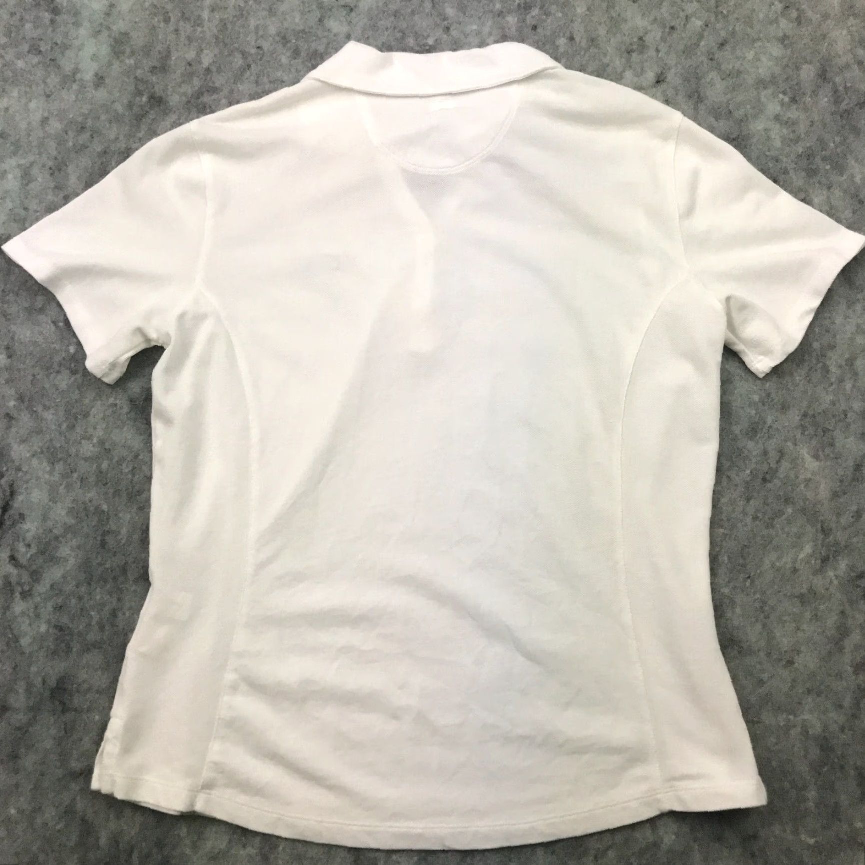 Cutter & Buck VINTAGE Cutter & Buck Womens Golf Shirt Top Large White Dry Tec? Size L / US 10 / IT 46 - 5 Thumbnail