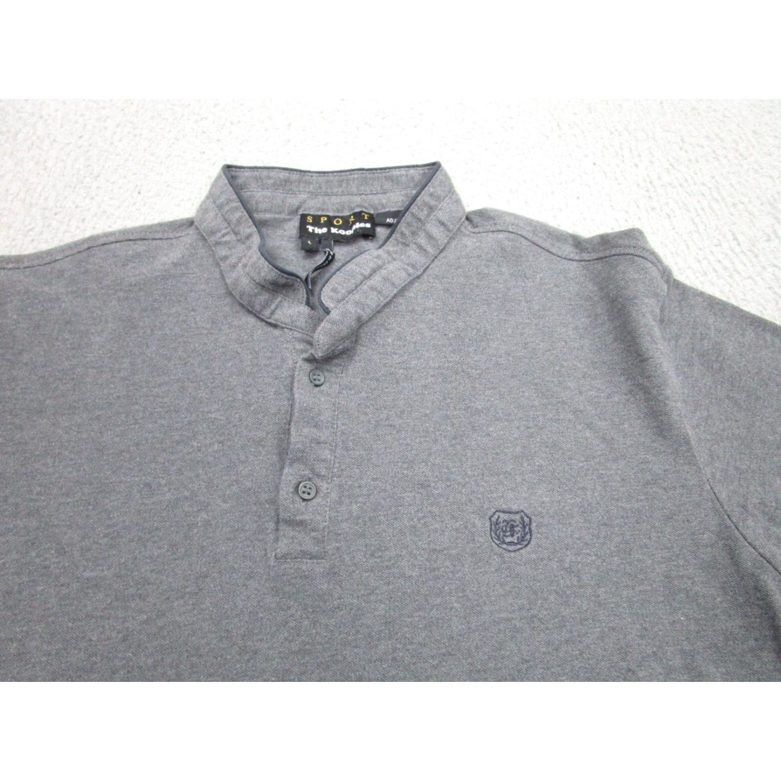 The Kooples The Kooples Slim Button-Up Shirt Mens L Gray Collarless Band Collar Western Casual Size US L / EU 52-54 / 3 - 2 Thumbnail