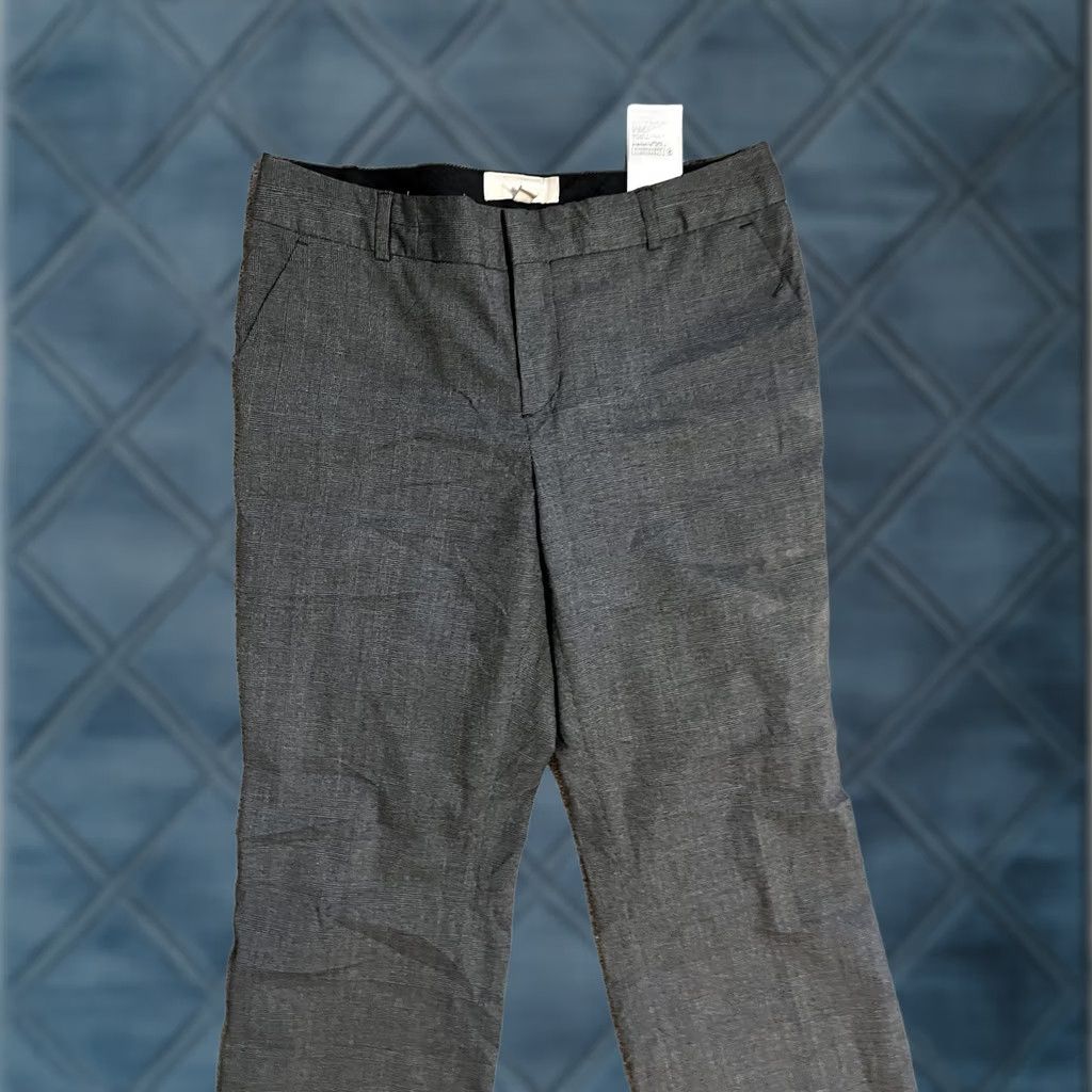 Banana Republic Banana Republic Dress Pants Martin-Fit Cotton Gray Size 8 Womens Pants Straight Lined Dress Pants, Workwear, Business, Casual, Classic Size 30" / US 8 / IT 44 - 1 Thumbnail
