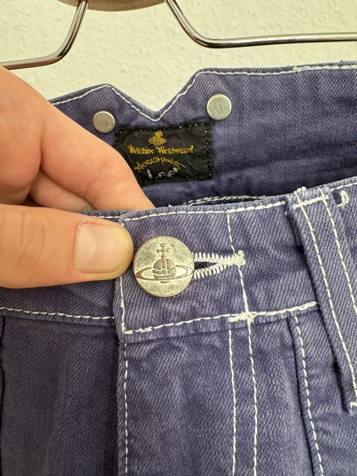 Lee × Vivienne Westwood Vivienne Westwood x Lee Damaged Denim Size US 31 - 4 Thumbnail