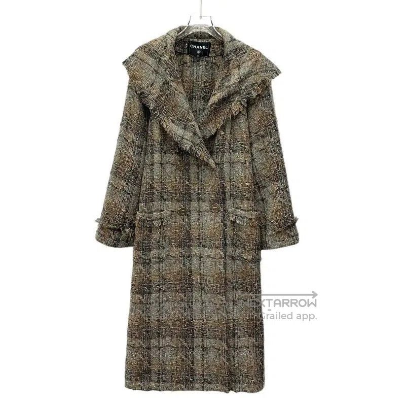 Chanel Chanel Brown Cotton Women's Coat . Size XS / US 0-2 / IT 36-38 - 1 Thumbnail