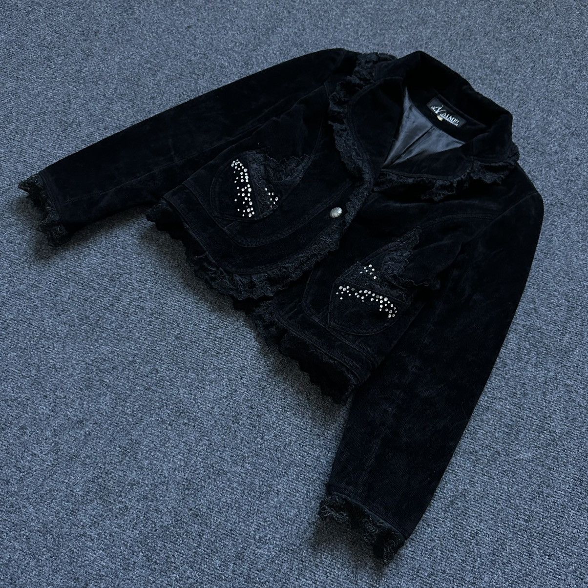 If Six Was Nine VTG Women’s Openwork Jacket Aimei Blazer Black Size M Y2K Size M / US 6-8 / IT 42-44 - 1 Thumbnail