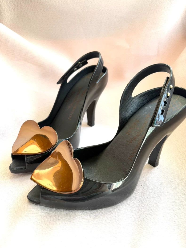 Vivienne Westwood Vivienne Westwood Black love high heels Size US 7.5 / IT 37.5 - 1 Thumbnail
