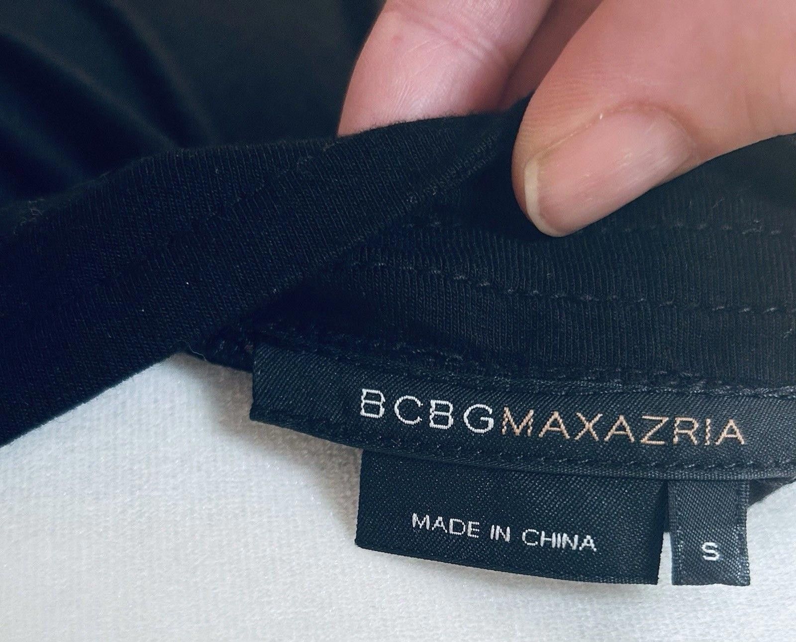 Bcbgmaxazria BCBG Maxazria Black Dress LBD Small 6% Spandex 94% Rayon Size S / US 4 / IT 40 - 5 Thumbnail