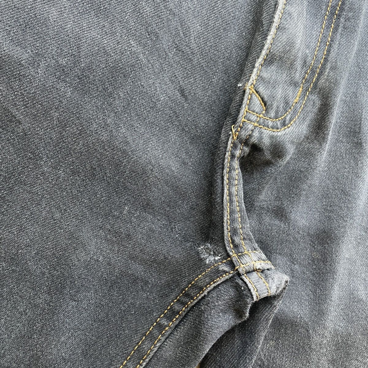 Japanese Brand × Jean W42 Vintage Japanese Black Faded Jeans Pants Denim Size US 42 / EU 58 - 6 Thumbnail