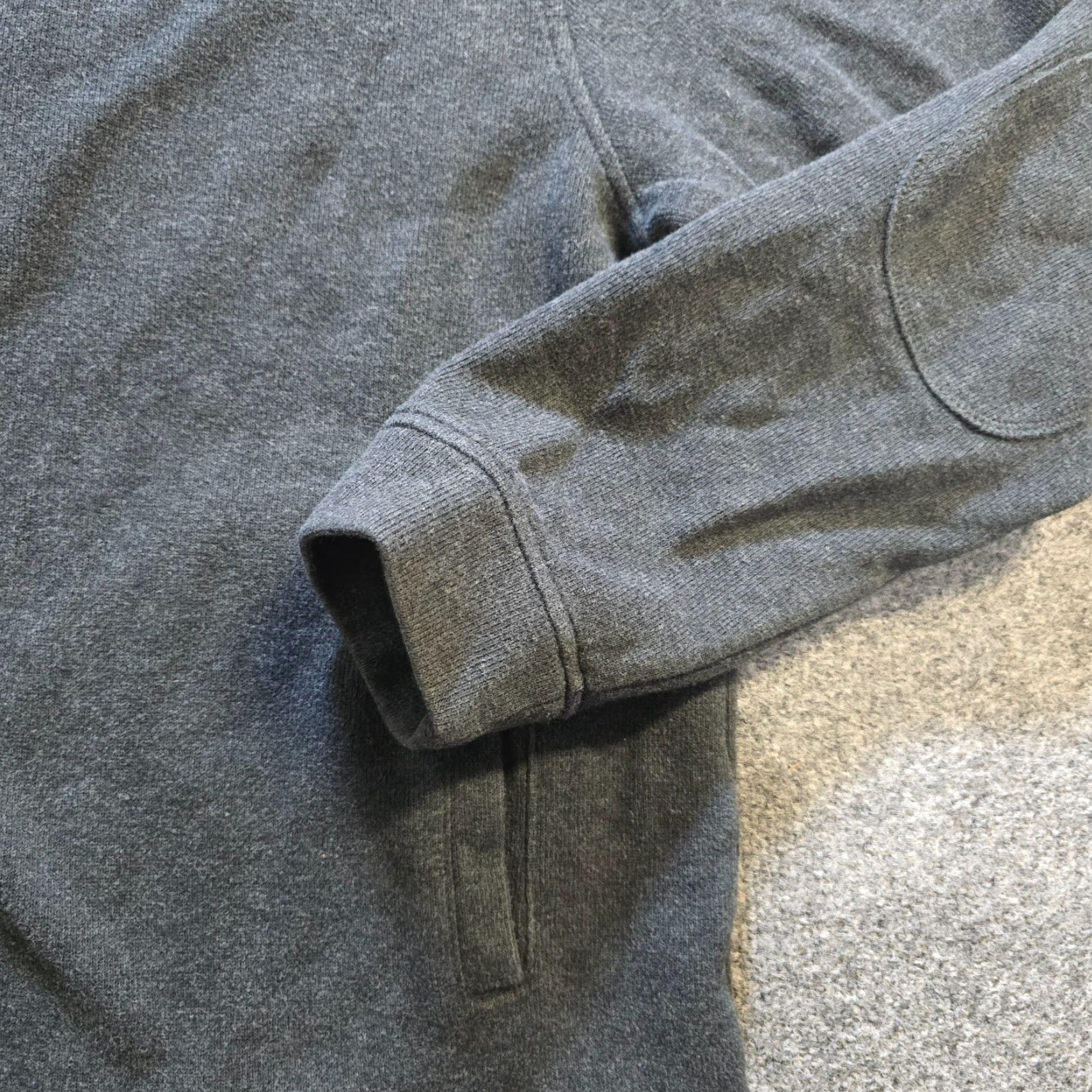 Vintage LL Bean Jacket Mens Large Gray Full Zip Pockets Cotton Padded Elbows Capsule Size US L / EU 52-54 / 3 - 3 Thumbnail