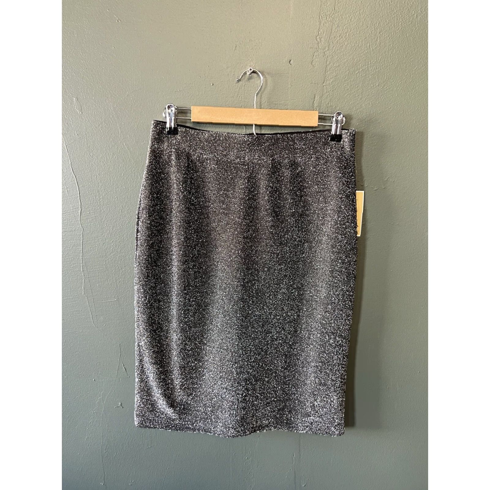 Michael Kors Michael Kors Skirt Womens A-Line Knee Length Knit Gray M NWT Size 32" / US 10 / IT 46 - 2 Thumbnail