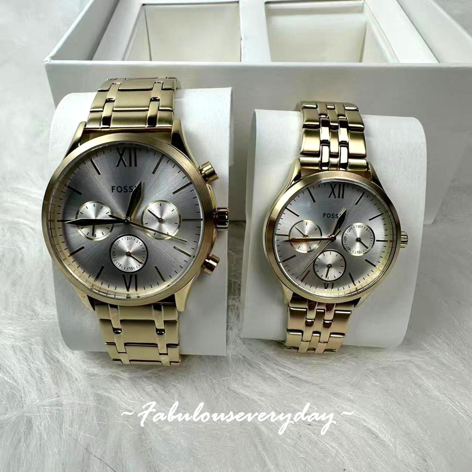 Fossil FOSSIL Fenmore Multifunction Gold-Tone Stainless Steel Watch Size ONE SIZE - 1 Thumbnail
