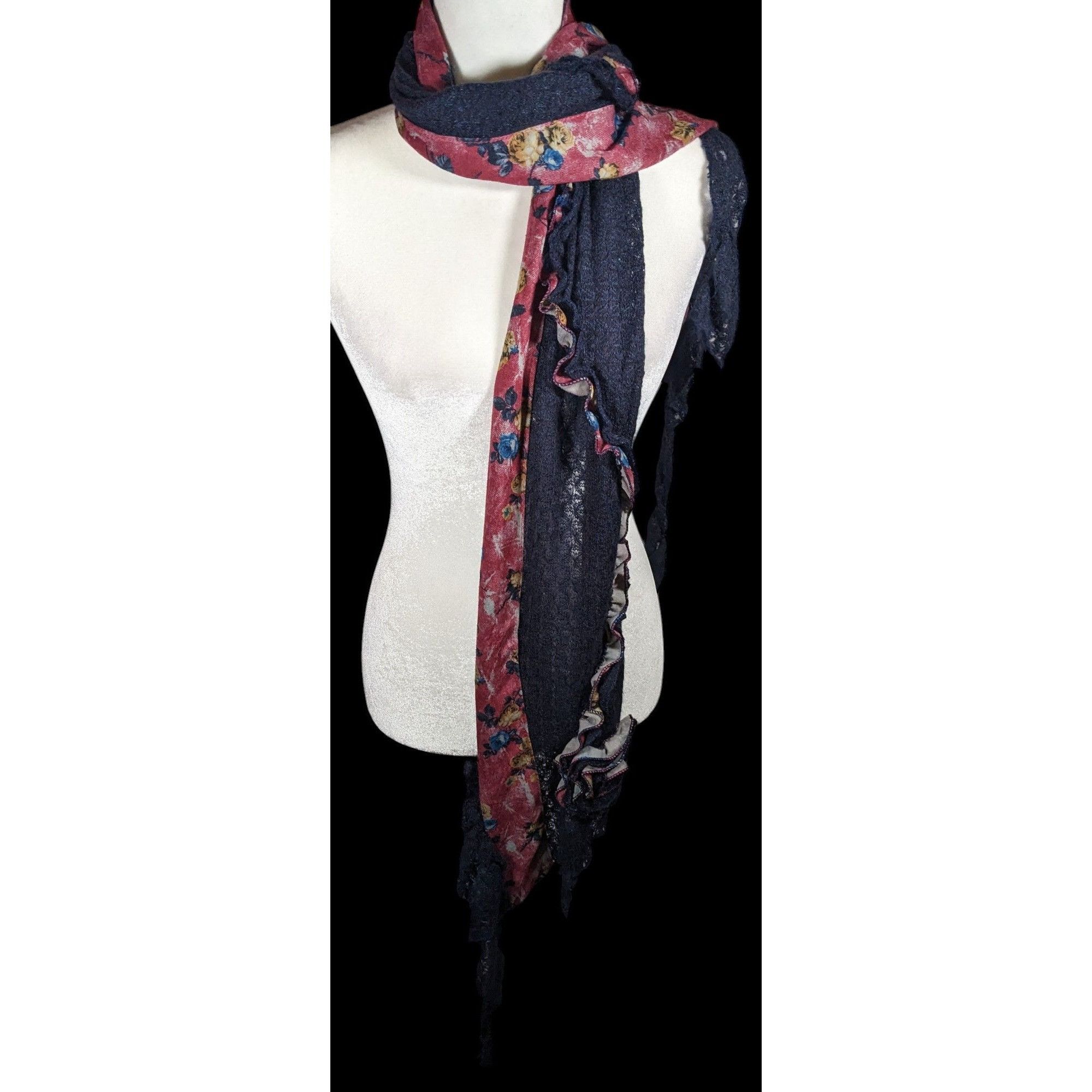 Other Vintage Witchy Floral Bohemian Fairycore Asymmetrical Pink A Size ONE SIZE - 3 Thumbnail