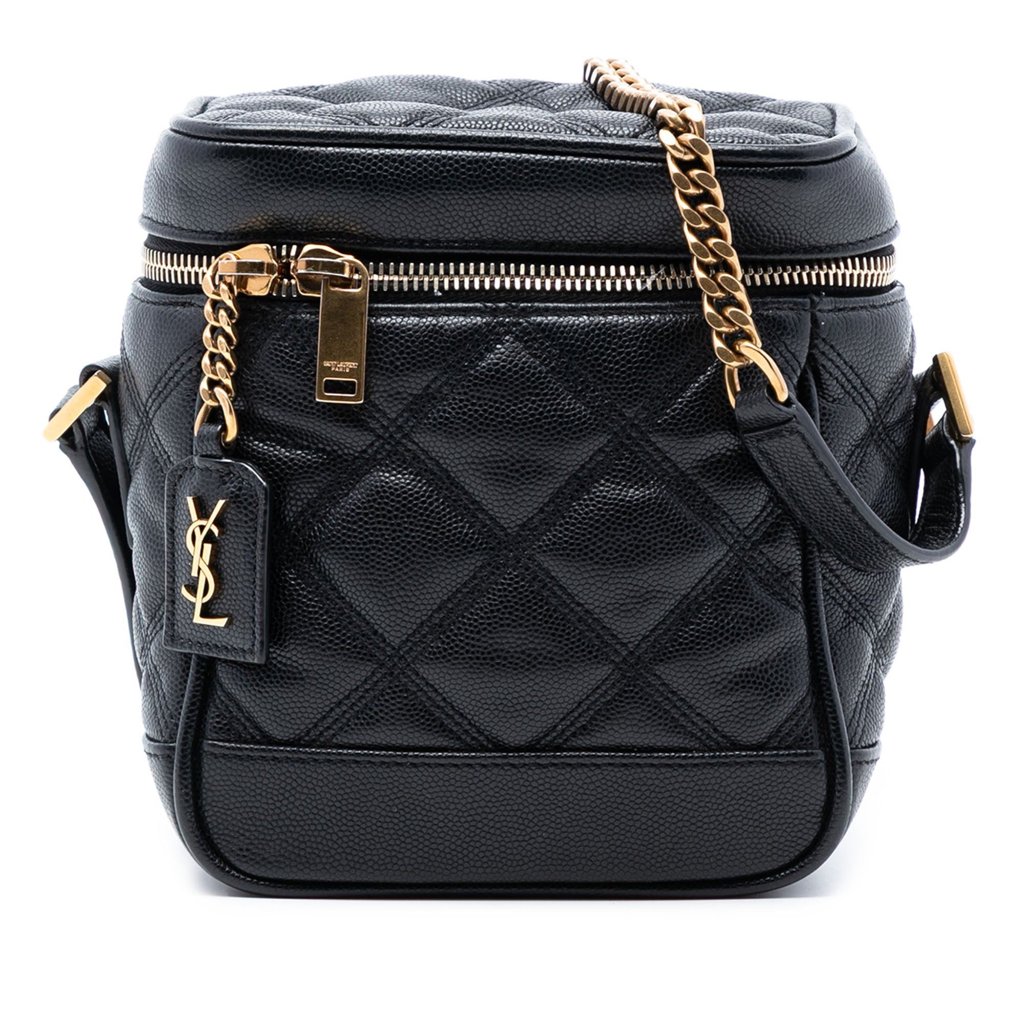 Saint Laurent Paris Grain de Poudre Quilted 80s Vanity Bag Size ONE SIZE - 1 Thumbnail