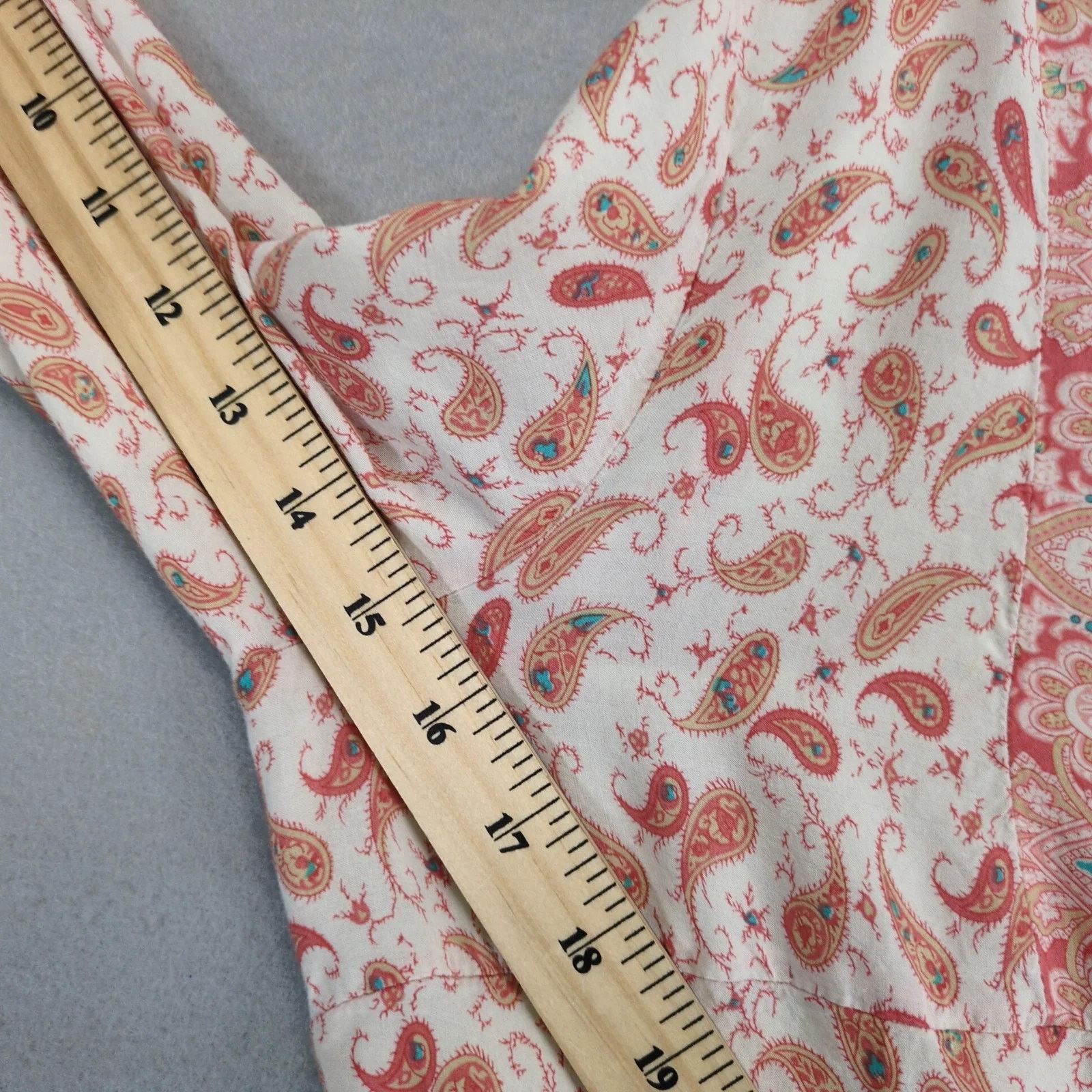 Anthropologie Grand & Greene Orange Floral Paisley Blouse Sz L Puff Sleeve Size L / US 10 / IT 46 - 6 Thumbnail