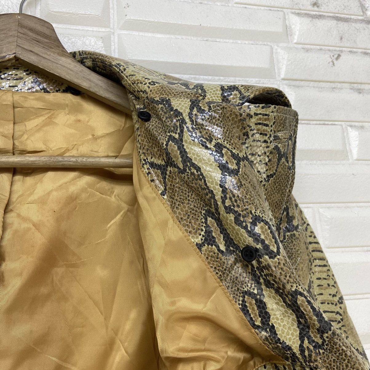 Tornado Mart Tornado Mart Python Long Coat Pig Skin Size US XS / EU 42 / 0 - 19 Thumbnail