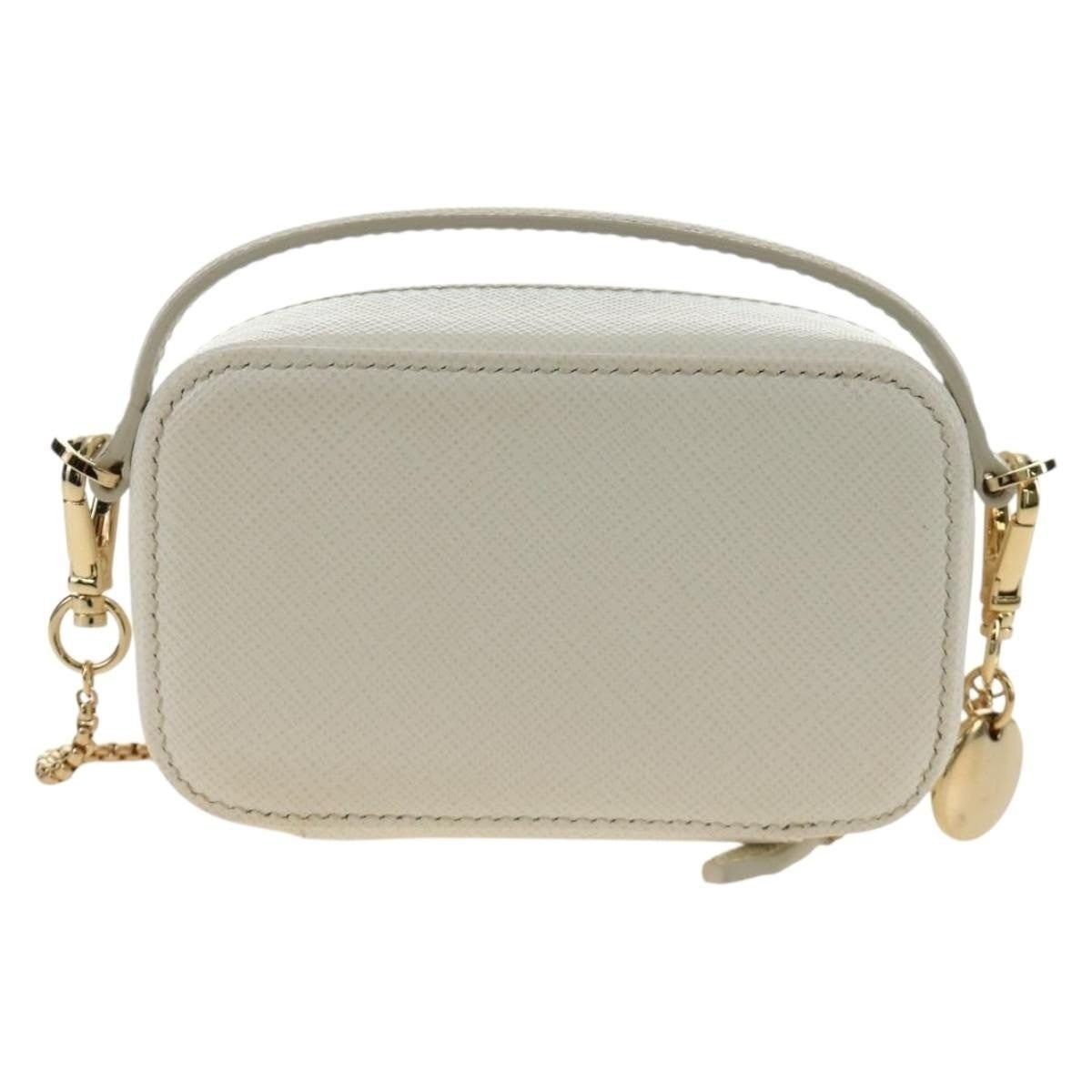 Prada Prada Leather Chain Mini Shoulder Bag White Size ONE SIZE - 2 Thumbnail