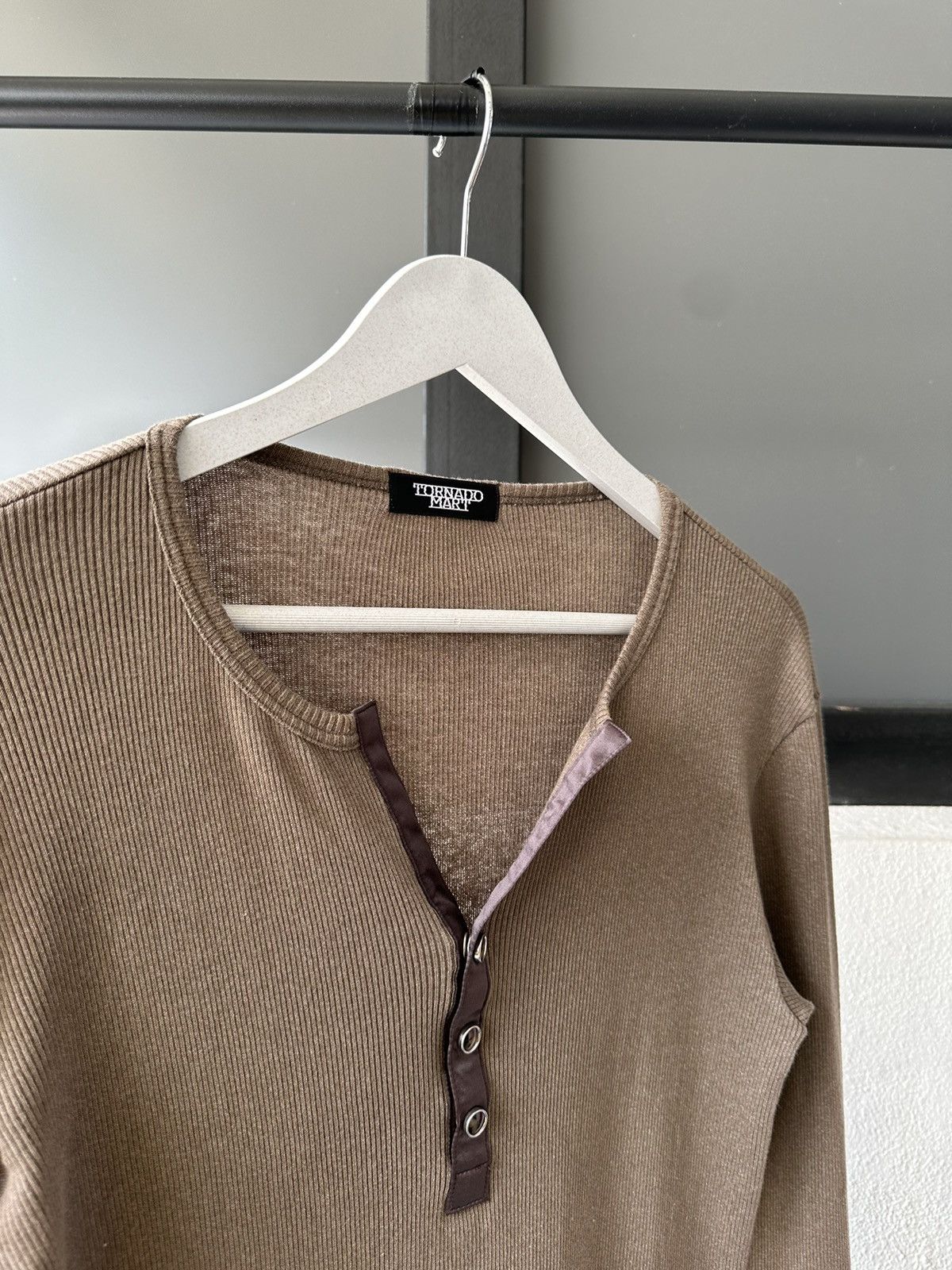 Tornado Mart 00’s Tornado Mart mesh henley button long sleeve Size US M / EU 48-50 / 2 - 8 Thumbnail