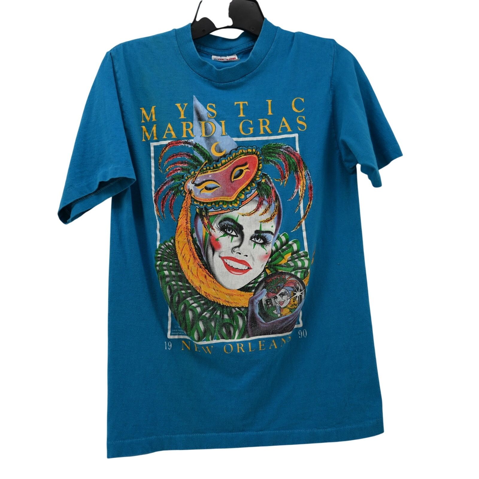 Vintage Vintage Marti Grass New Orleans S Blue Tshirt Single Stitch Size US S / EU 44-46 / 1 - 1 Thumbnail