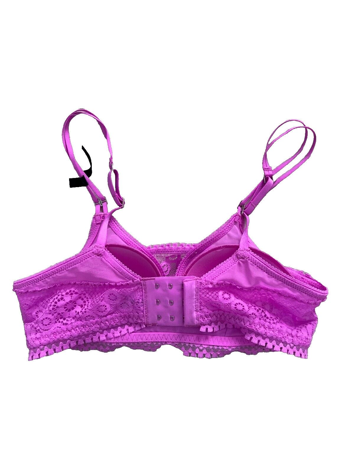 Other Aerie Floral Lace Wireless Bra Fuchsia Pink ( 32A ) Size ONE SIZE - 2 Thumbnail