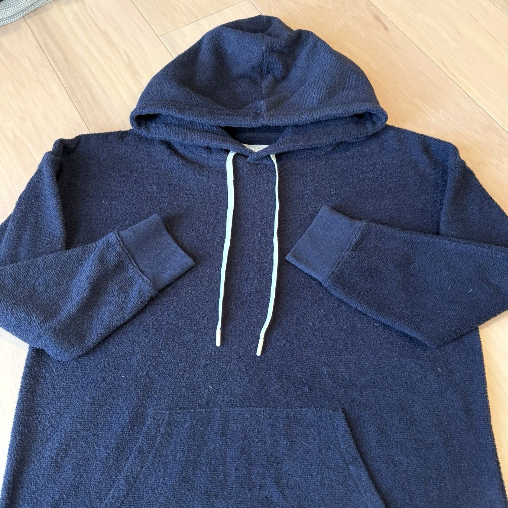 Outerknown Outerknown Hoodie Dress Women's Medium Navy Terry Cotton Pullover Loungewear Size M / US 6-8 / IT 42-44 - 4 Thumbnail