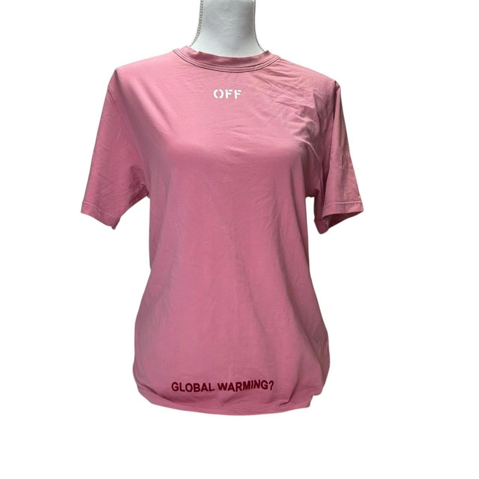Off-White Off-White Women's Pink and Multi Tshirt Size ONE SIZE - 2 Thumbnail