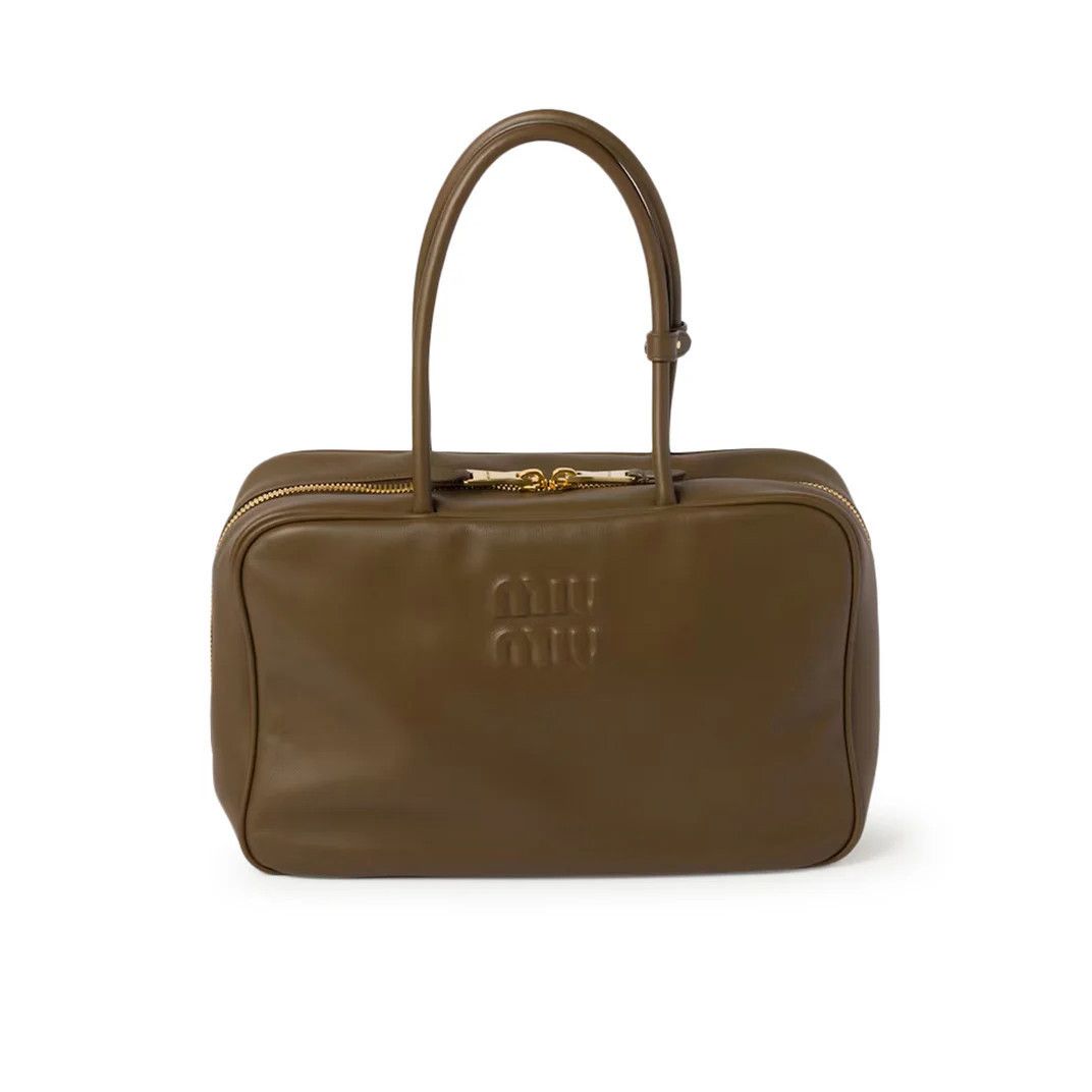 Miu Miu MIU MIU Beau Large $3850 Tundra Leather Top Handle New And A Size ONE SIZE - 1 Thumbnail