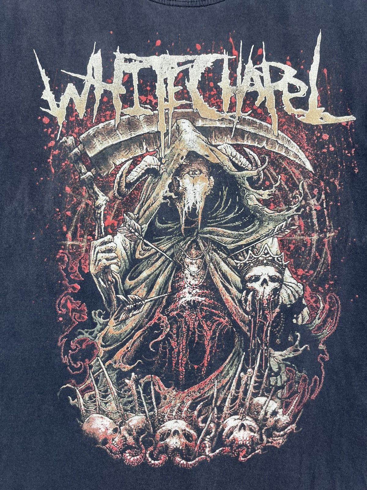Band Tees Vintage Whitechapel trashed faded deathcore band tshirt Size US L / EU 52-54 / 3 - 4 Thumbnail
