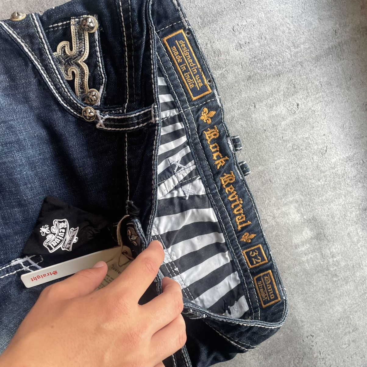 Rock Revival × Vintage NWT Rock Revival Dano Chrome Hearts Style Pants Size US 32 / EU 48 - 8 Thumbnail