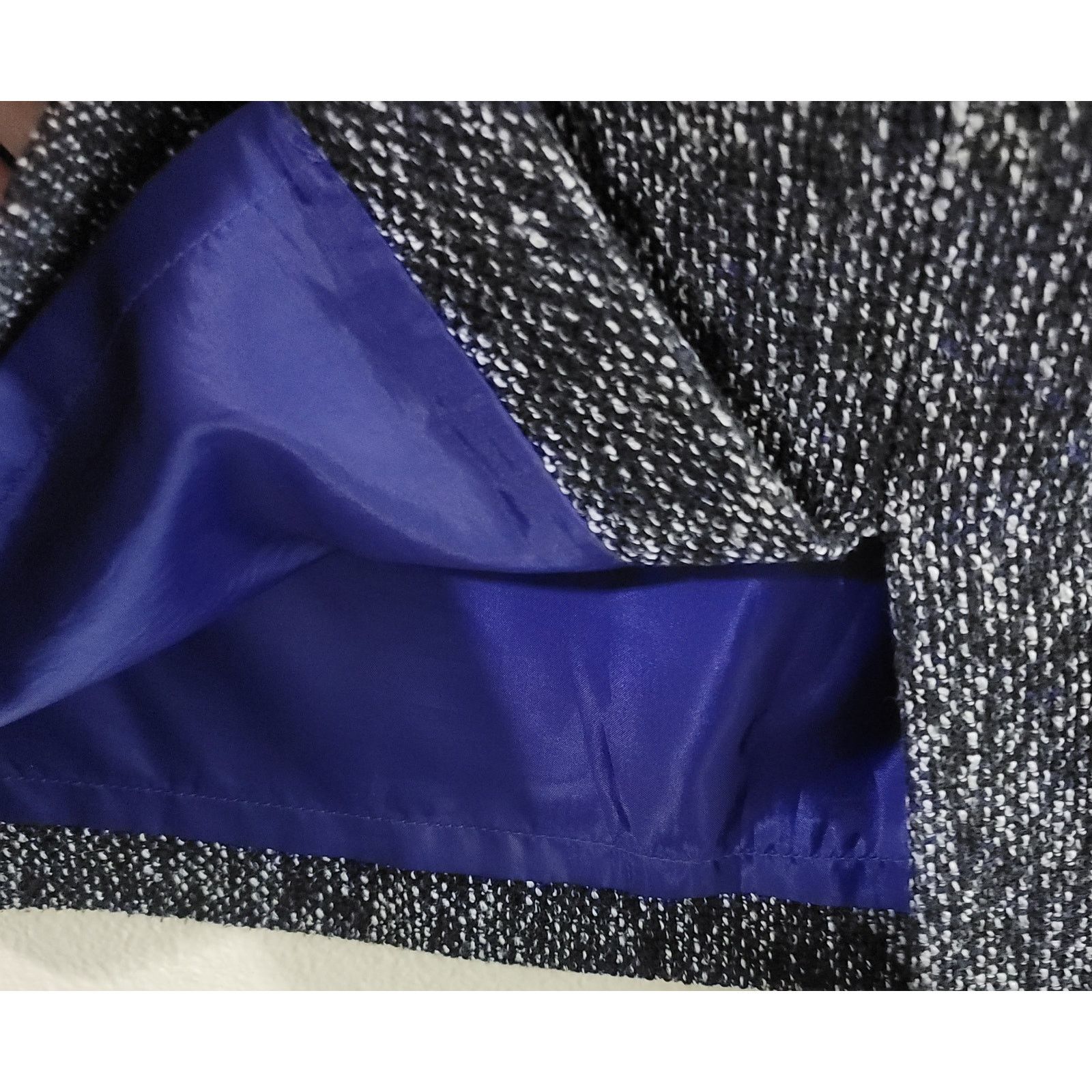 Other Tahari Black White Blue Marled Pencil Skirt 16 Lightweight Size 38" / US 16 / IT 52 - 5 Thumbnail