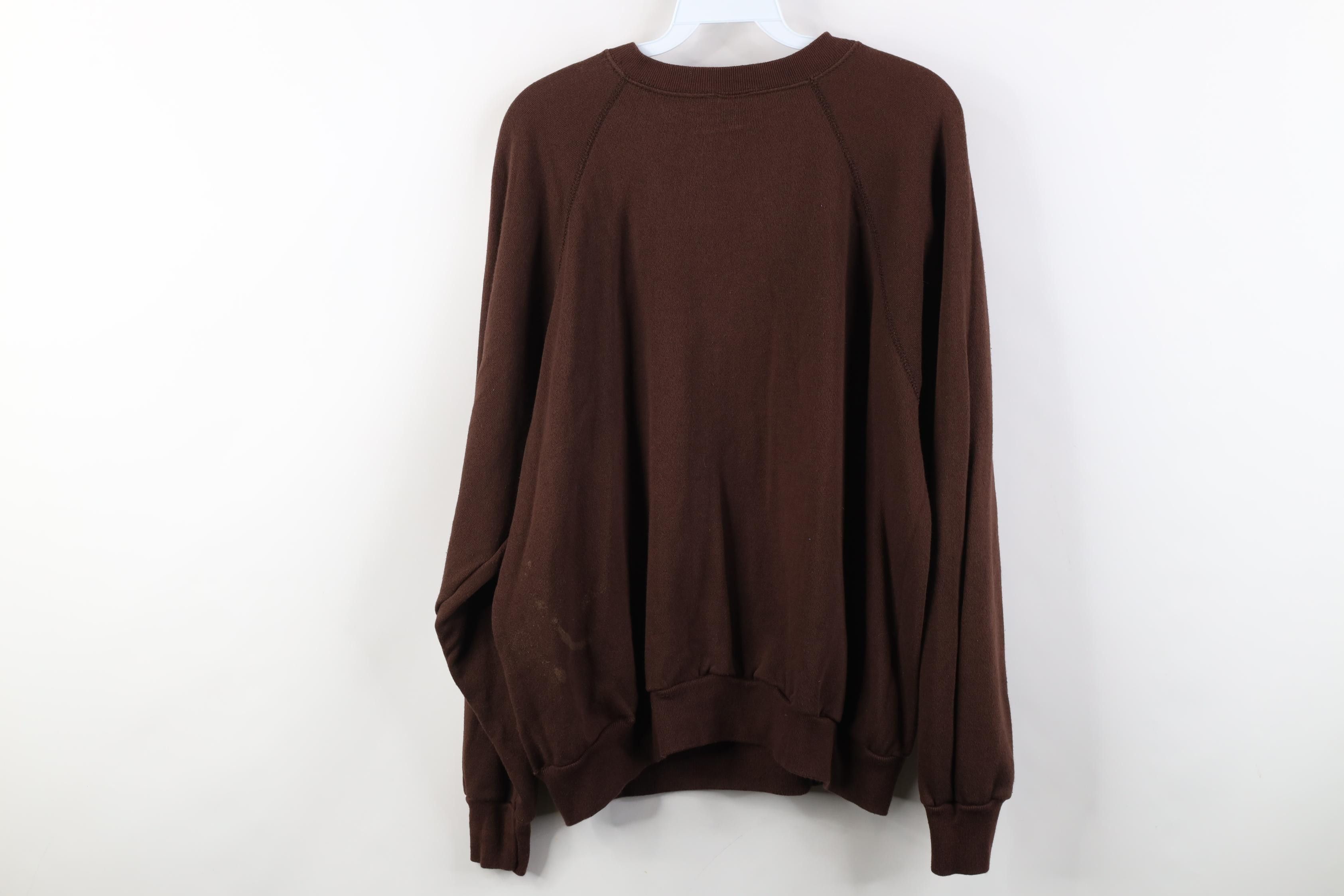 Vintage Vintage 80s Cleveland Browns Football Sweatshirt Brown USA Size US XL / EU 56 / 4 - 14 Thumbnail