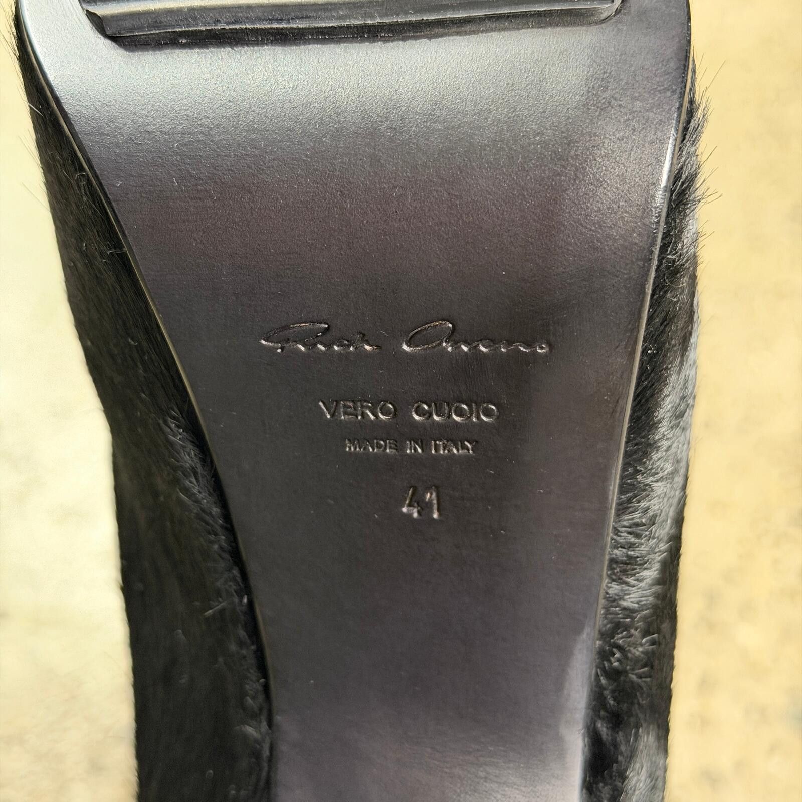 Rick Owens Rick Owens Pony Hair Kiss Heels Size US 8 / EU 41 - 8 Thumbnail