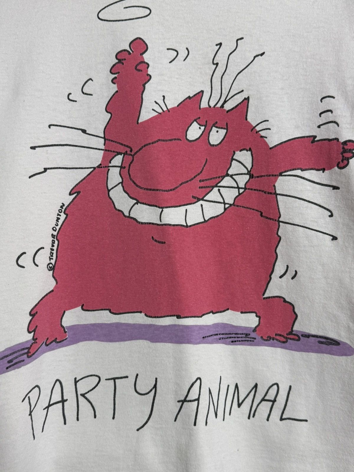 Other Vintage 90s Screen Stars Trevor Dunton Party Animal t-shirt Size US XL / EU 56 / 4 - 4 Thumbnail