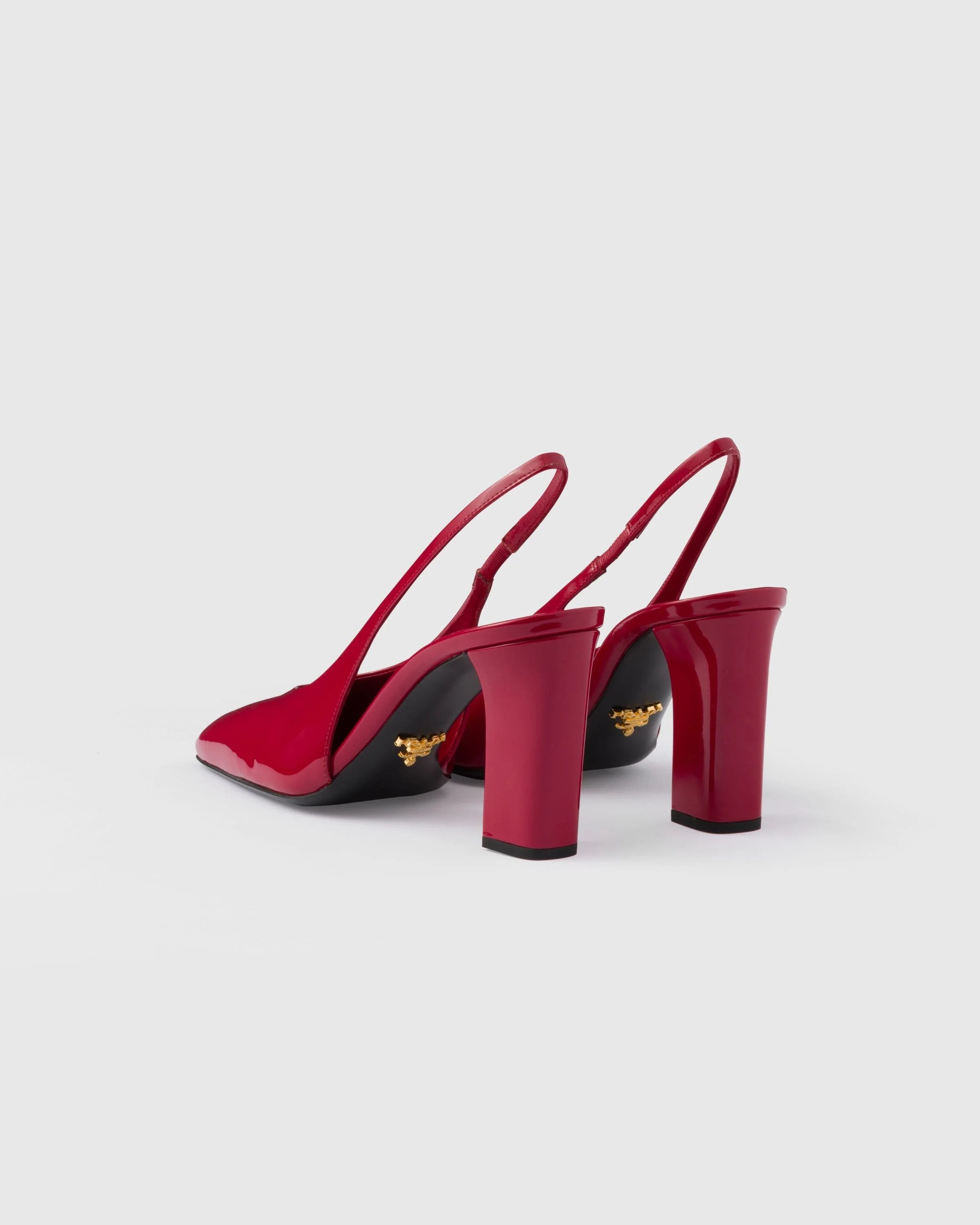 Prada os11x0326 Patent Leather Slingback Pumps in Red Size US 9.5 / IT 39.5 - 4 Thumbnail
