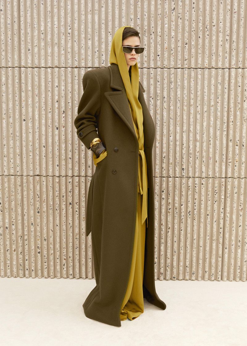 Saint Laurent Paris Yellow Satin Wide-Leg High-Waisted Trousers Size 25" / US 0 / IT 36 - 10 Thumbnail