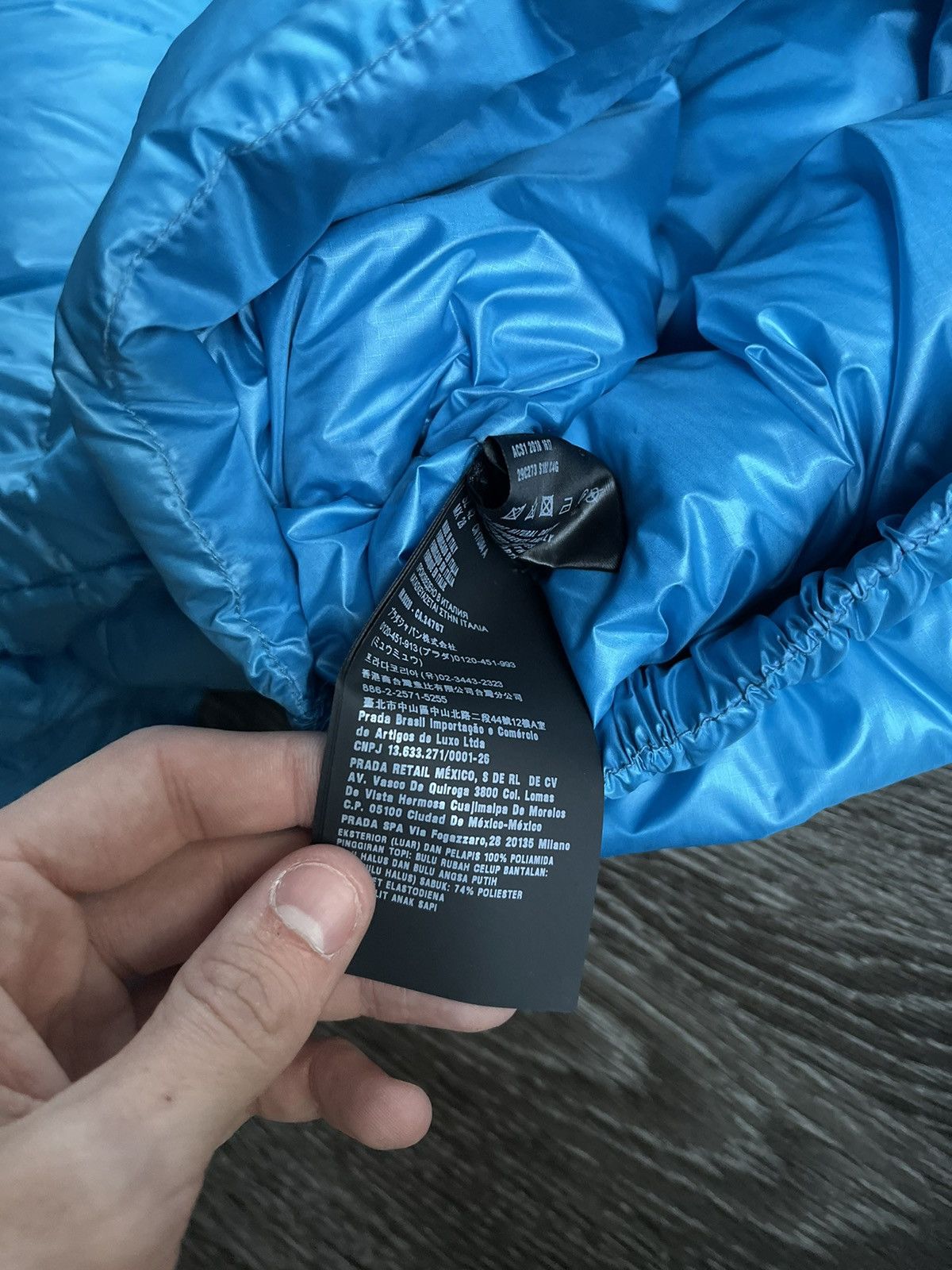 Prada NEW Prada Blue Anice Piumino Feathered Hooded Puffer Jacket Size US XS / EU 42 / 0 - 14 Thumbnail