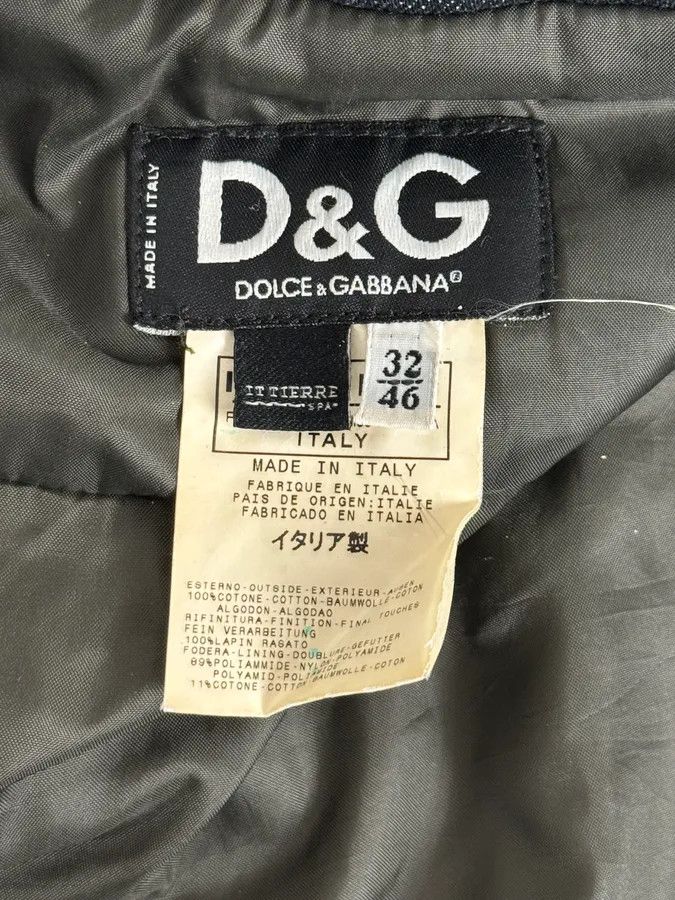 Dolce & Gabbana AW2003 Dolce & Gabbana Navy Denim Fur Hood Jacket Size US M / EU 48-50 / 2 - 14 Thumbnail
