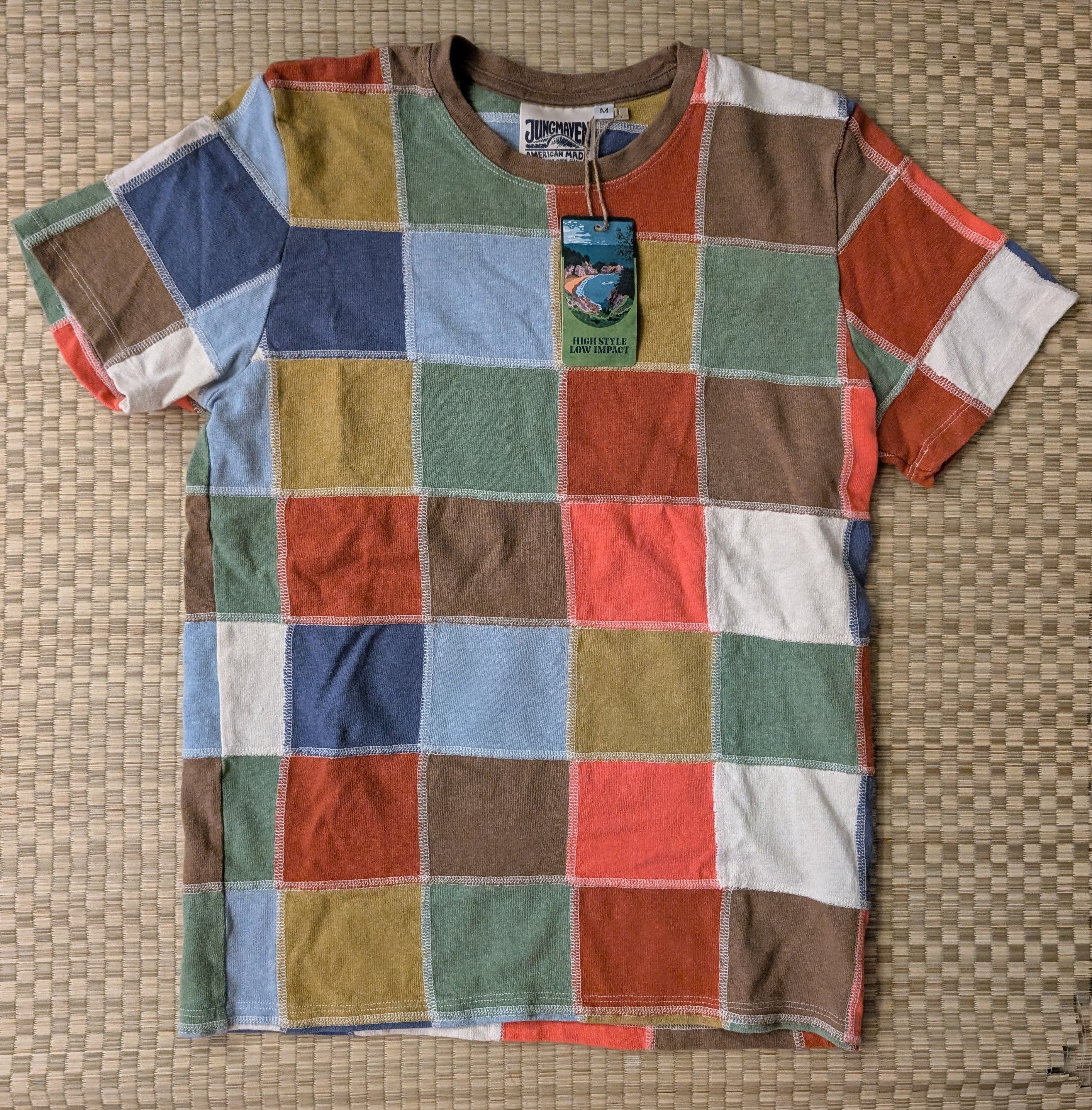 Jungmaven NWT RARE Jungmaven Upcycled Boulder Patchwork T-shirt Size US M / EU 48-50 / 2 - 1 Thumbnail