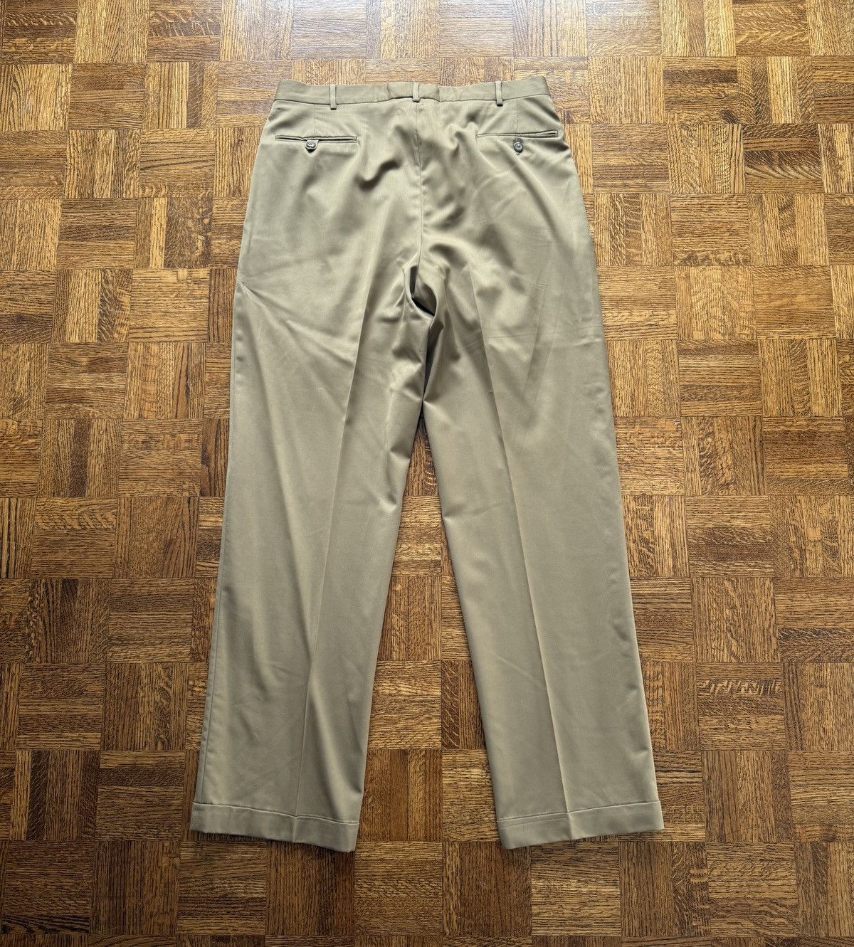 Polo Ralph Lauren Vintage 80s Polo Ralph Lauren Pleated Khaki Trousers Size US 35 - 7 Thumbnail