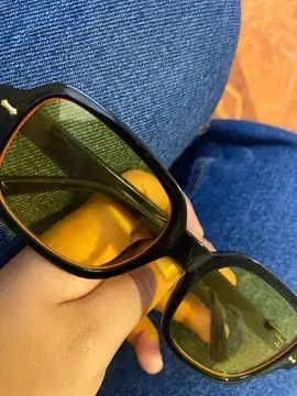 Other Men Vintage Yellow Square Sunglasses Size ONE SIZE - 1 Thumbnail