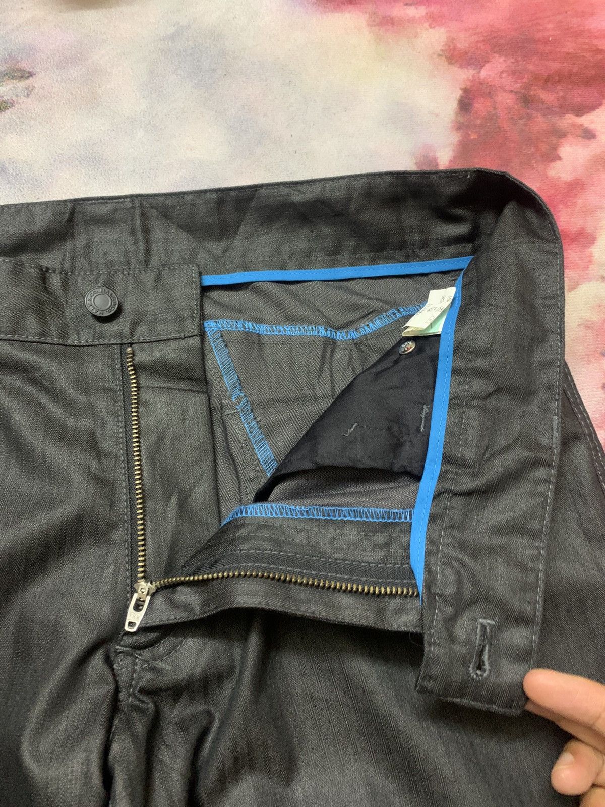 Tornado Mart 2000 Male & Co Flare Apocalypse Metallic Black Pants Size US 34 / EU 50 - 6 Thumbnail